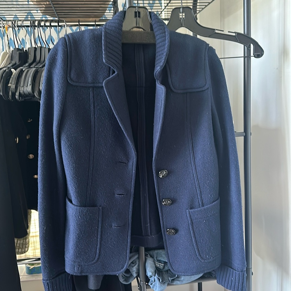 Womens Burberry Brit Knit blazer